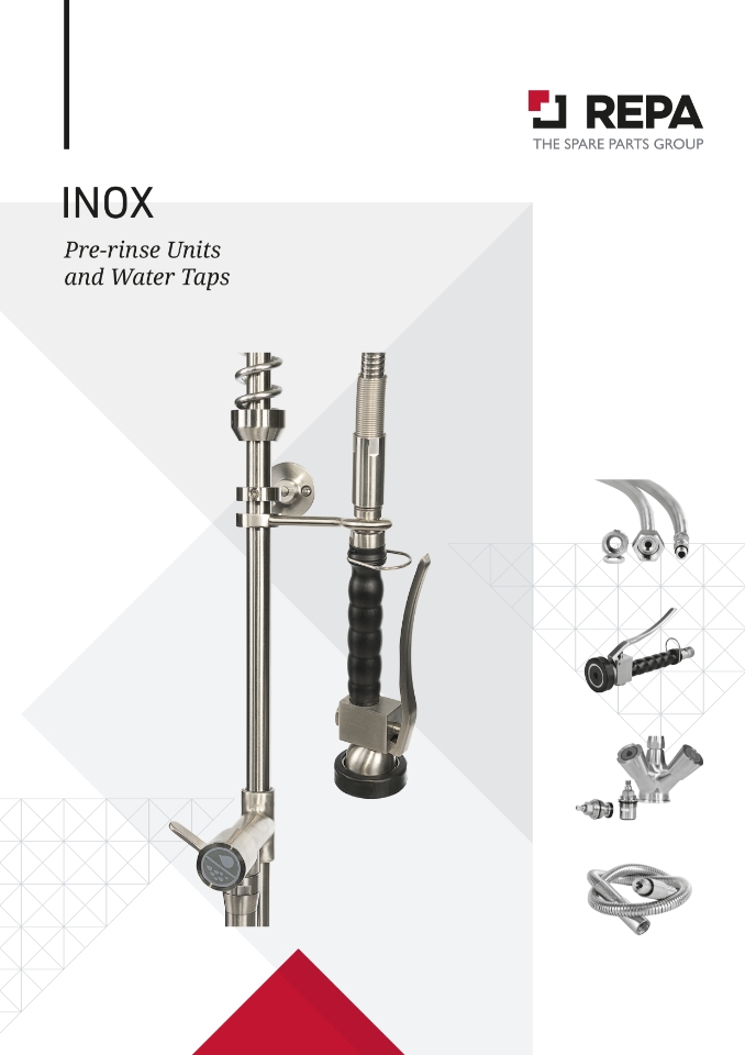 Unità di prelavaggio e rubinetti INOX